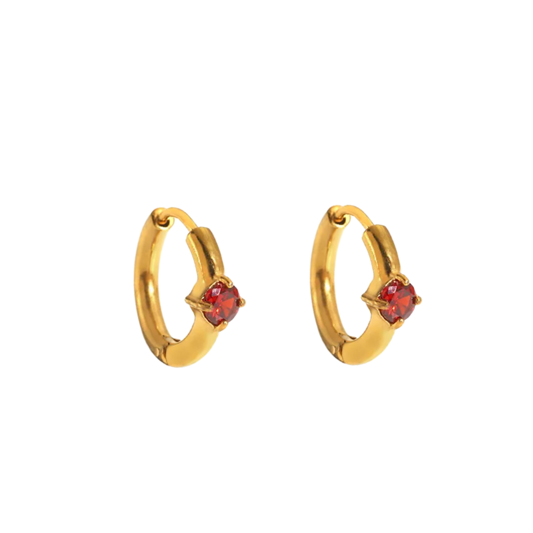 Rosies Solena cerchi rossi: Rosso / Oro