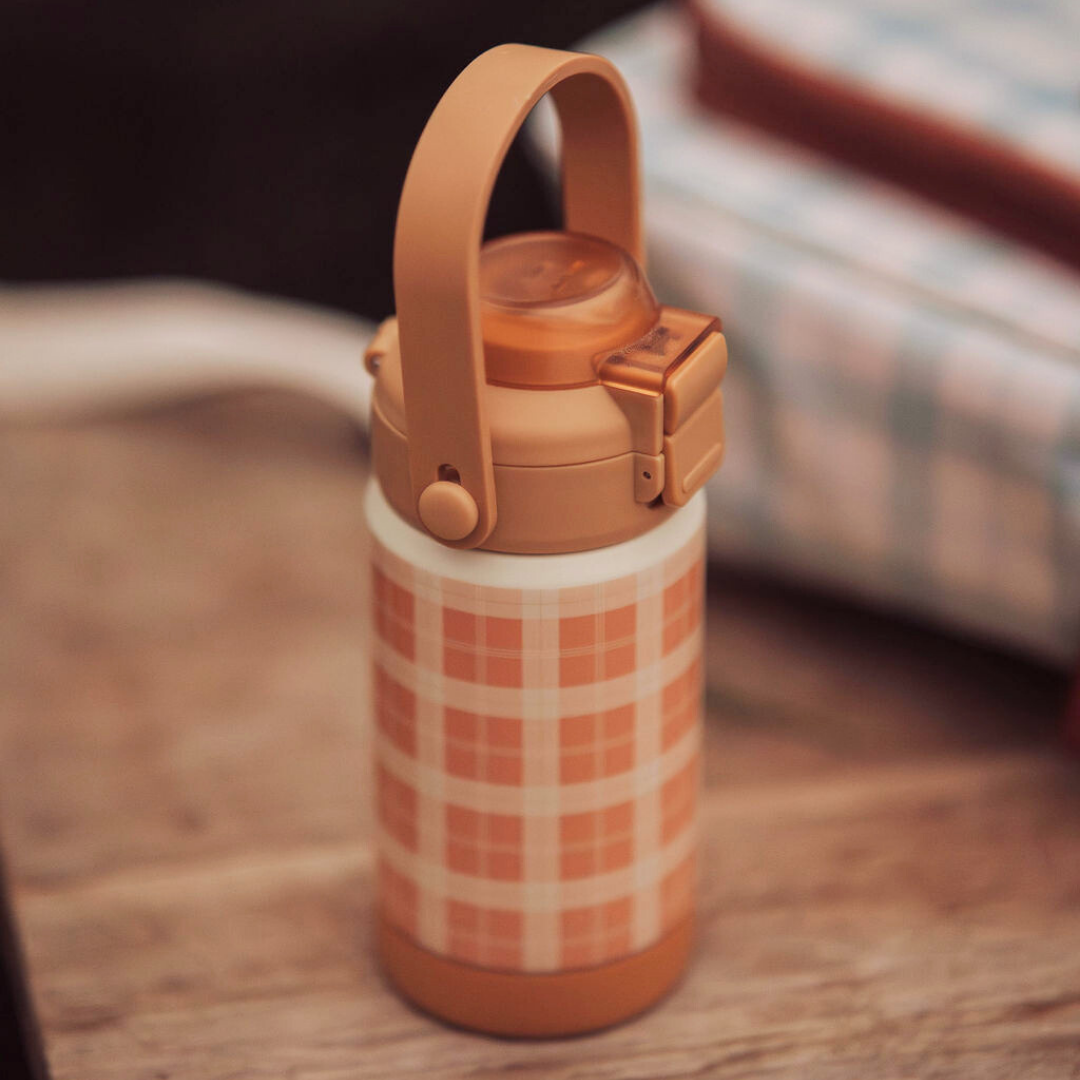 GRECH & CO Bottiglia Termica 2 in 1 Sip + Chug 12 oz. | Lille Cottage Club: Sienna a quadretti