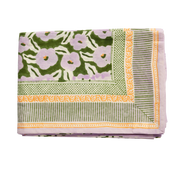 Bonheur du Jour Tovaglia - Chunni Verde: 170 X 170 CM