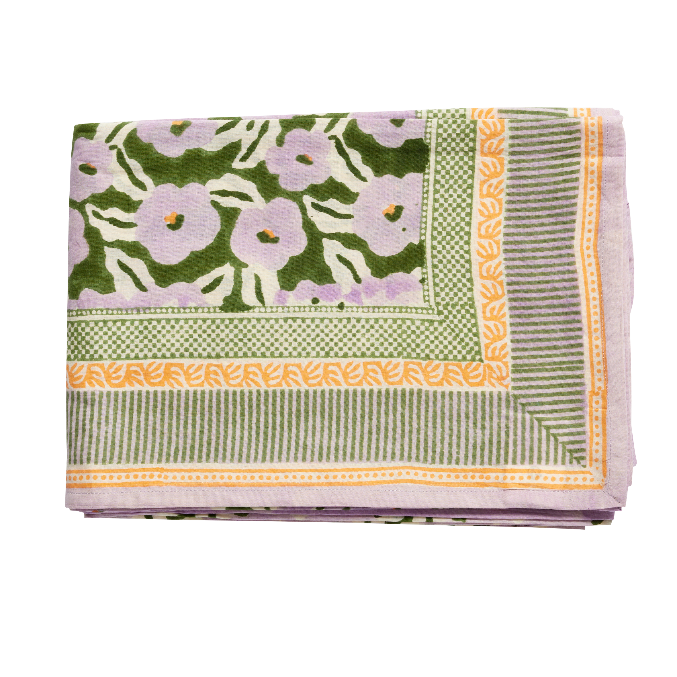 Bonheur du Jour Tovaglia - Chunni Verde: 170 X 170 CM