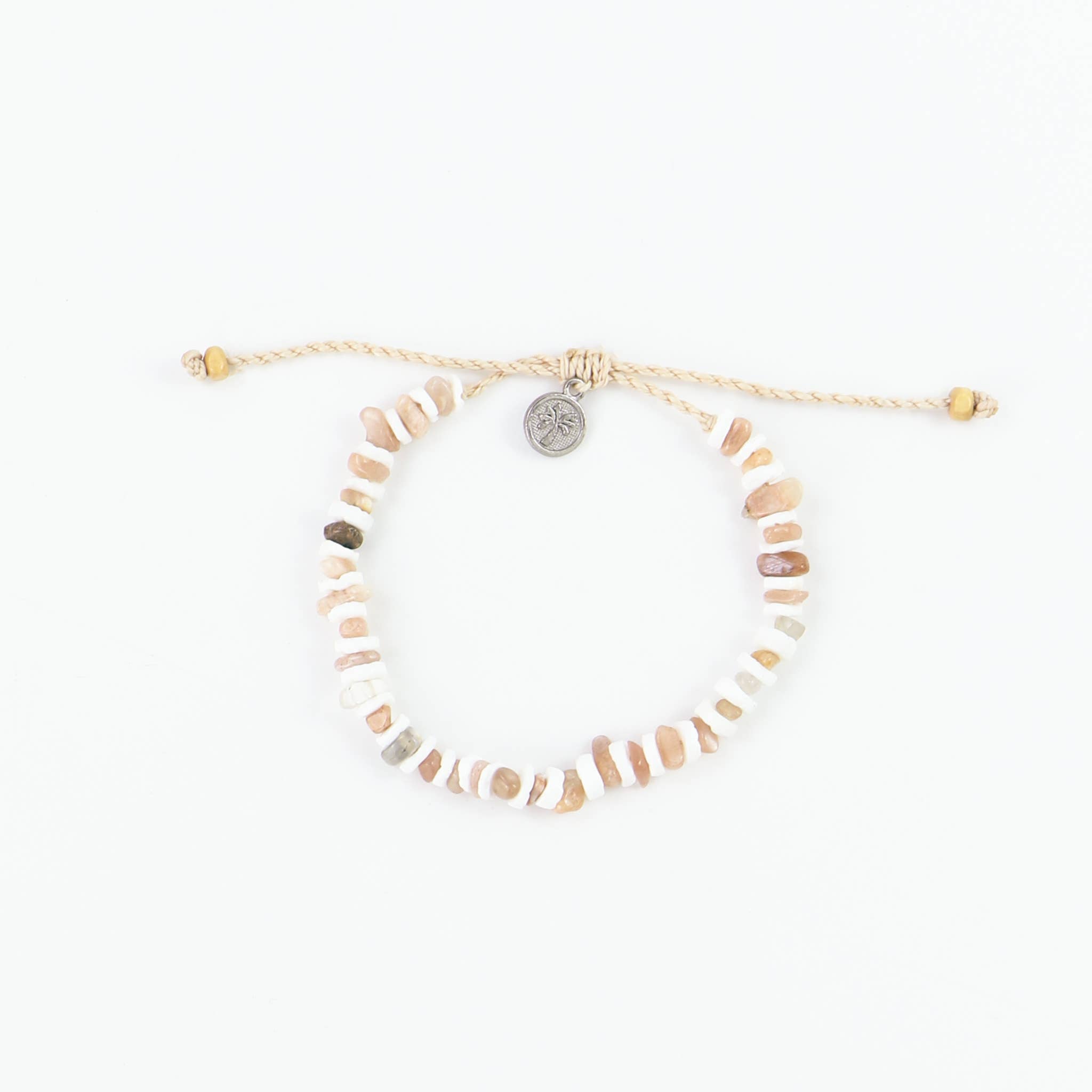 Pineapple Island Bracciale con Perline di Pietra Dune: Toni naturali