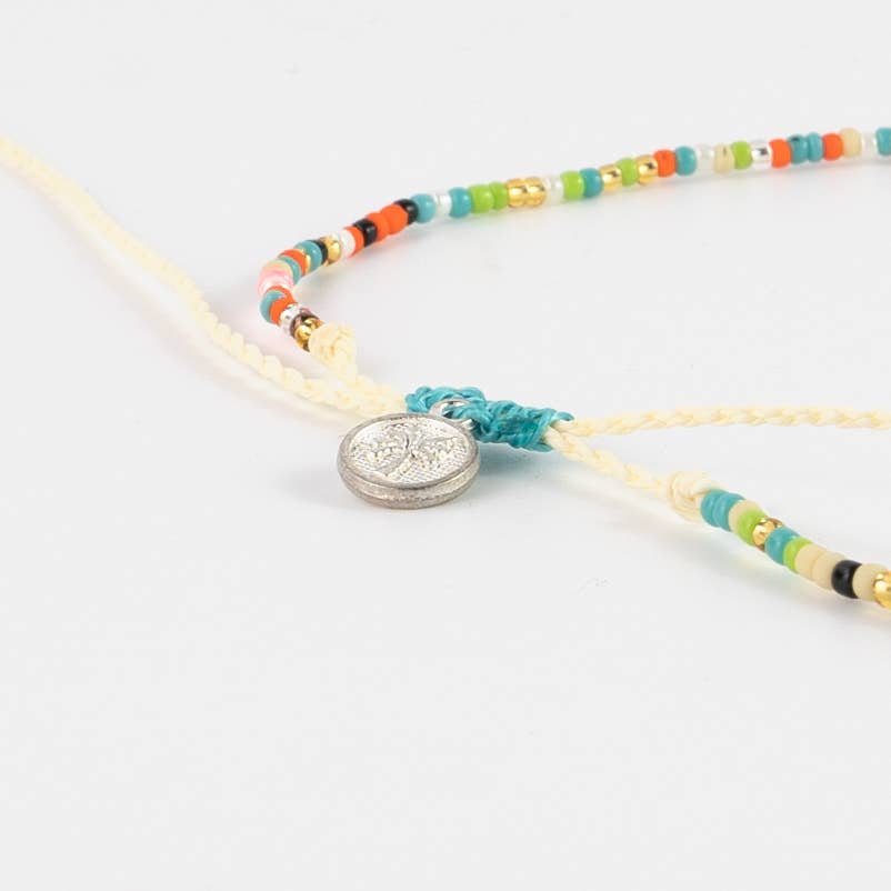 Pineapple Island Collana Girocollo Alila con Perline Delicate: Arancia