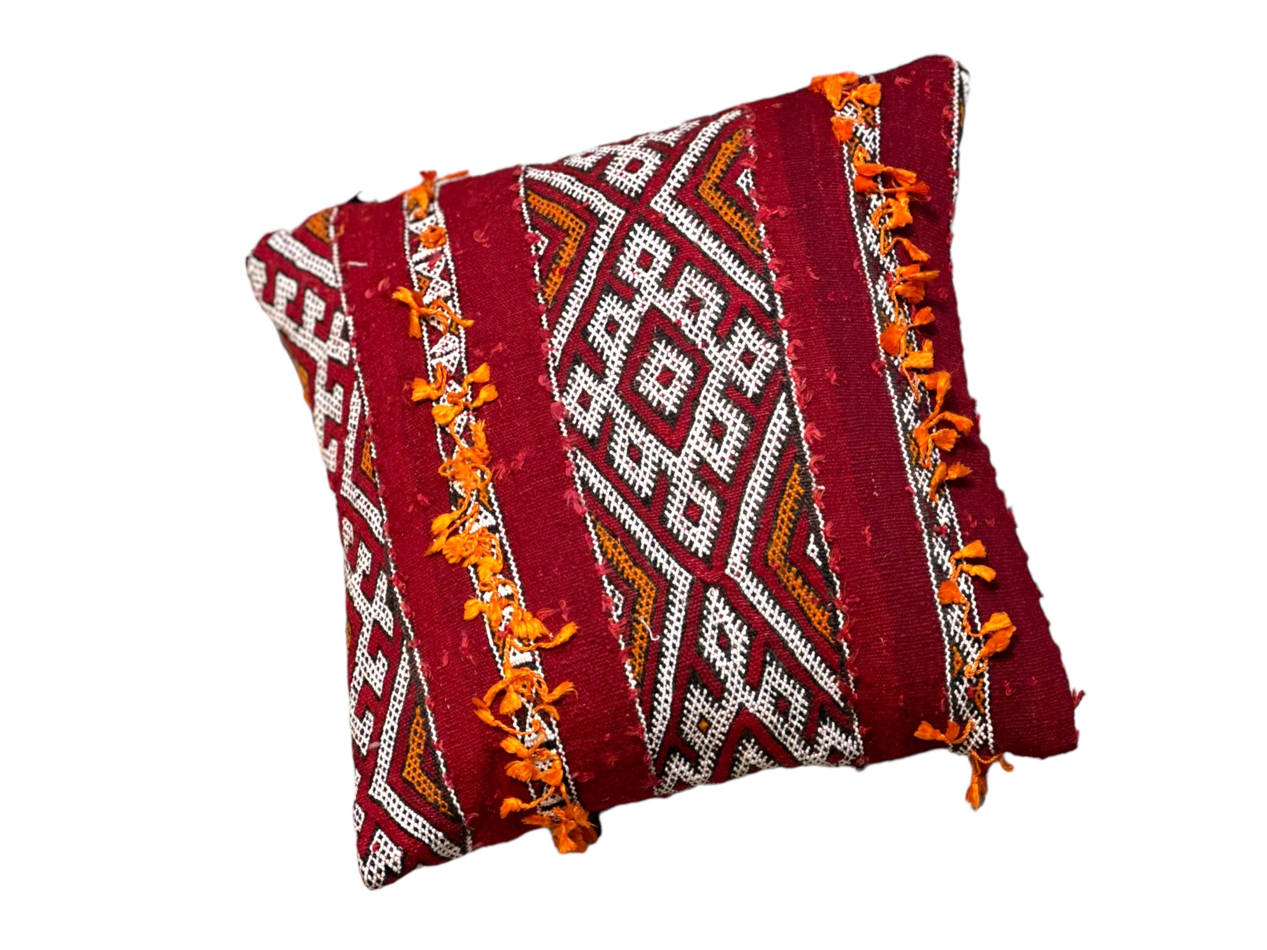 SOUK in the CITY Cuscini ZEMMOUR con nappe arancioni 45/45: Con ripieno