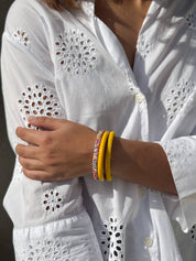 MAISON KIZO Bracciale nepalese perline di vetro E32
