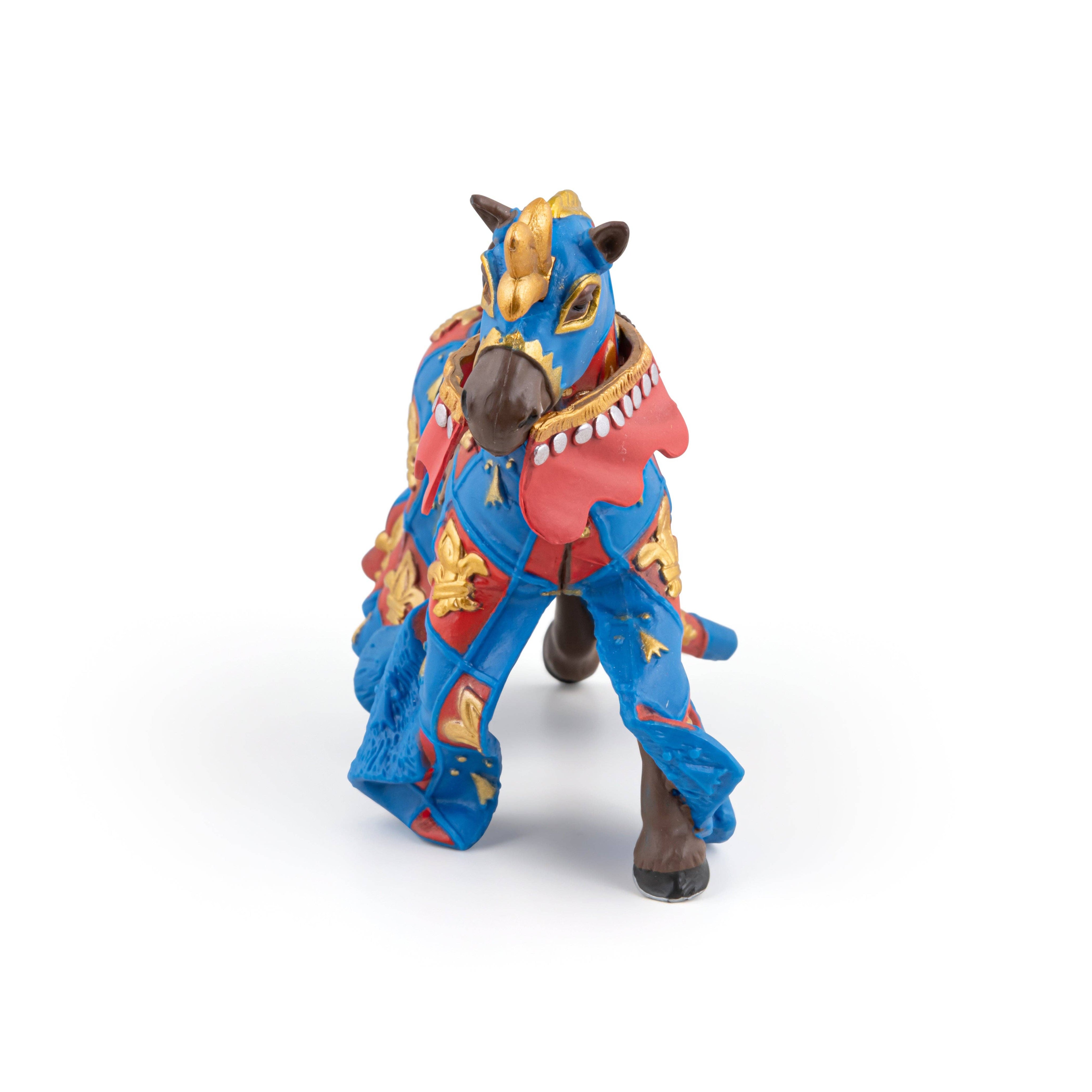 Papo Statuina cavallo blu con giglio