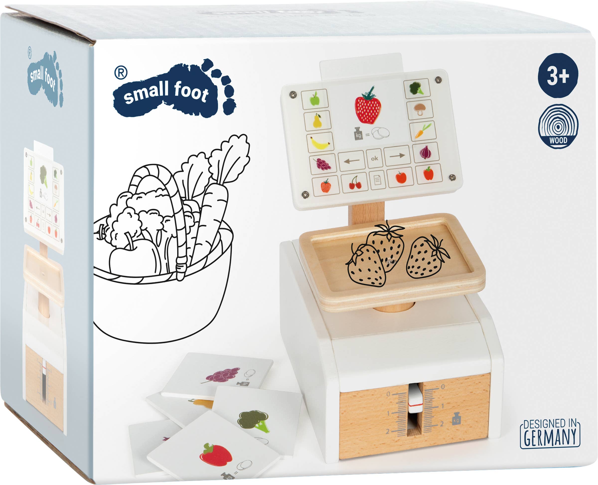 Small foot Bilancia giocattolo in legno « fresh » per cucina