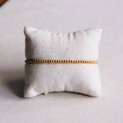 Bazou Bracciale in acciaio con perline «Small» - oro