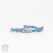 Pineapple Island Bracciale in cotone e seta tessuto a mano di Koh Surf: Pastelli