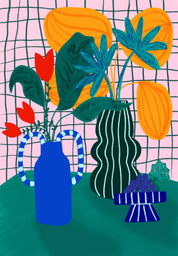 Teresa Rego Stampa d'Arte Fine di Uva e Foglie: A4