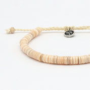 Pineapple Island Braccialetto con Perline Naturali Ahiki: Beige
