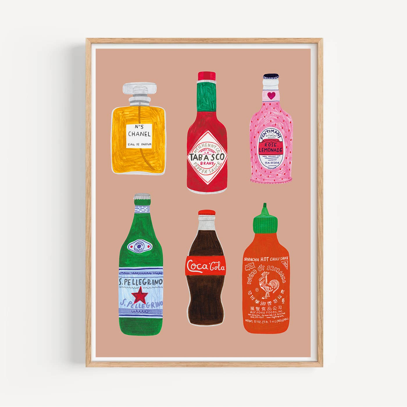 Daria Solak Illustrations Stampa BOTTIGLIE