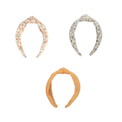 GRECH & CO Fascia Classica con Nodo | Cotone Organico: Floreale scandinavo