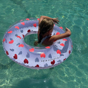Swim Essentials Ciambella Gonfiabile - Viola - Cuori Dolci: Ø 90 cm