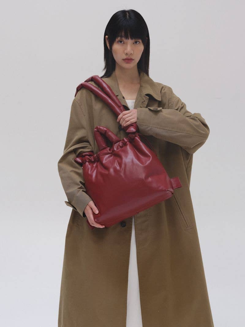 Ölend Backpacks Pelle vegana Ona: Rosso ciliegia
