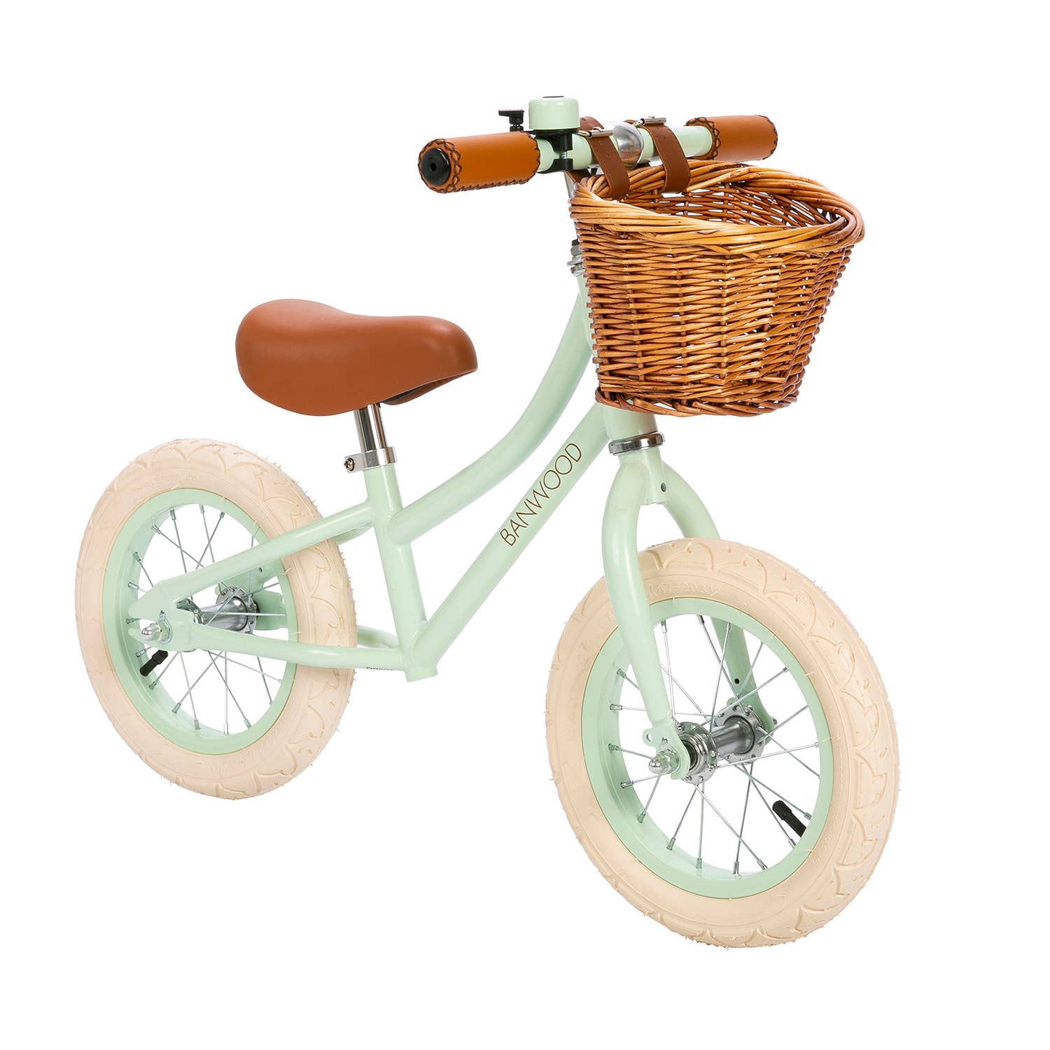 BANWOOD BICICLETTA SENZA PEDALI FIRST GO VINTAGE - MENTA CHIARA