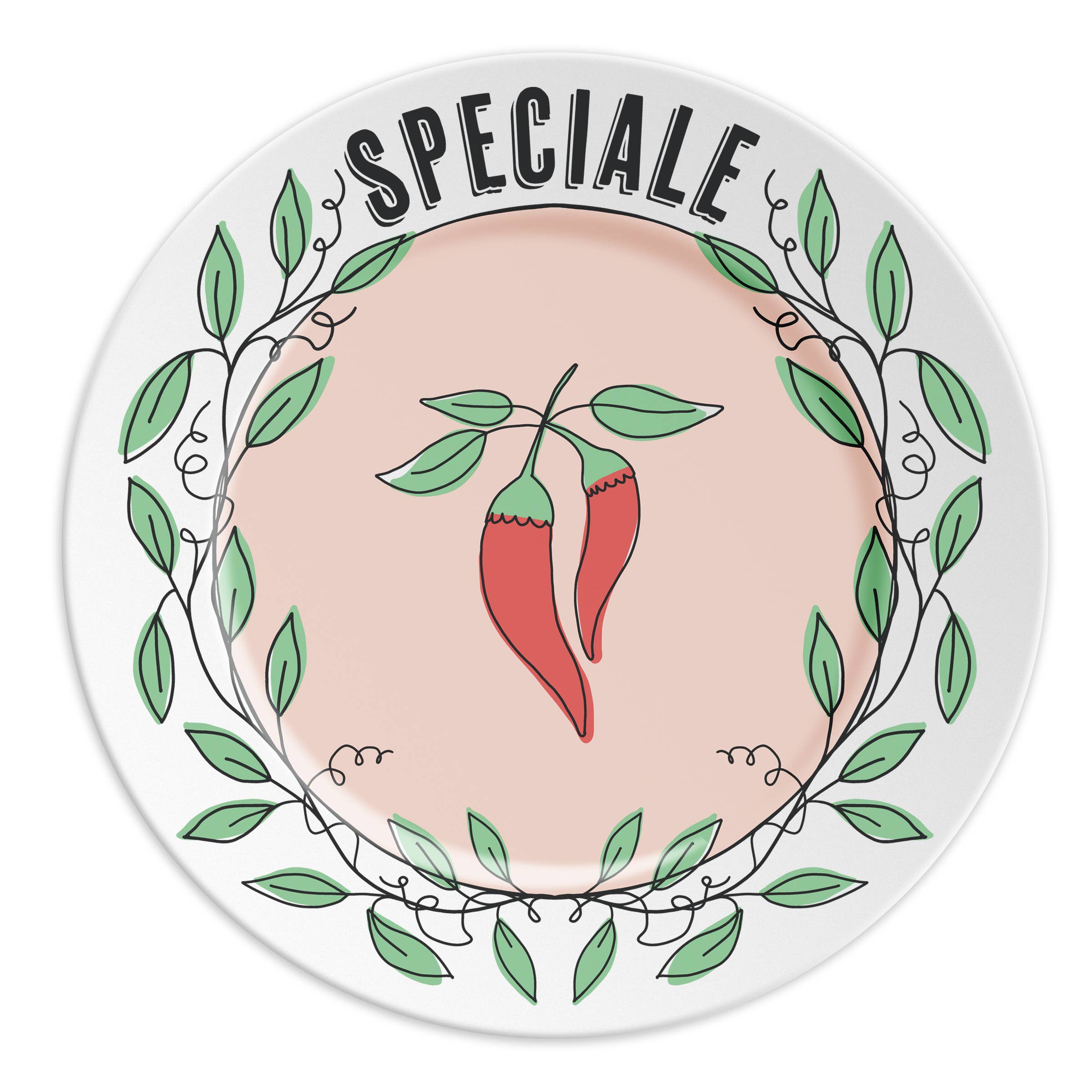ilaria.i SPECIALE - Piatto in porcellana con scritta
