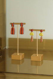 Van Schaaijk Studio Orecchini Julia - Marrone / Tramonto