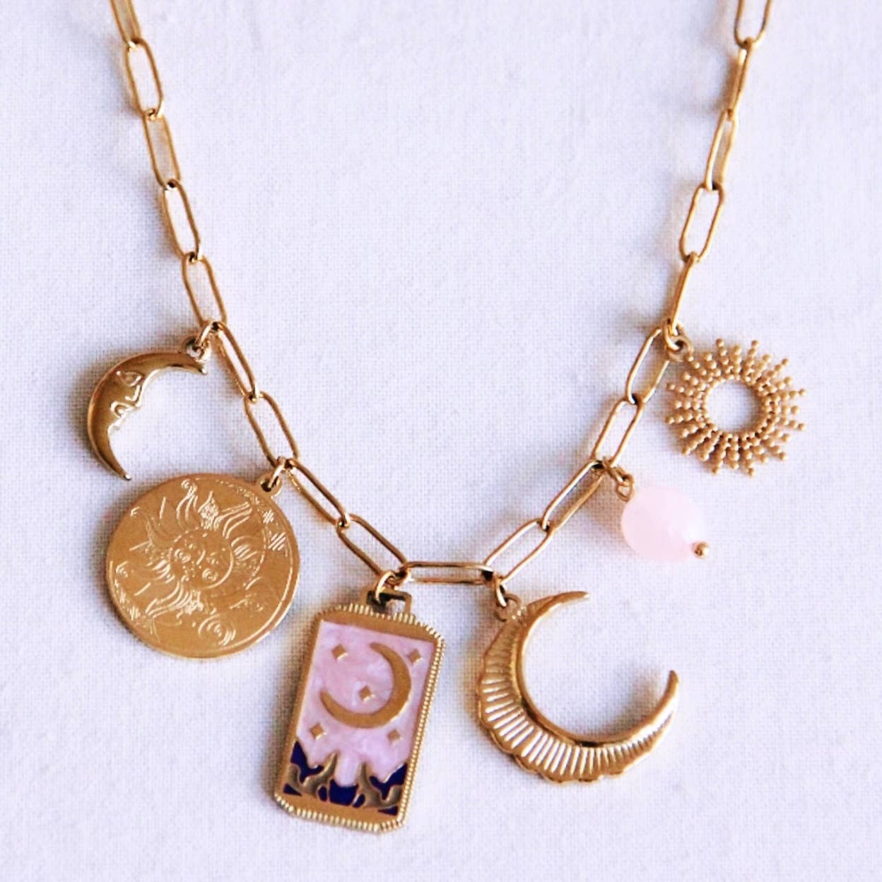 Bazou Collana con ciondolo 'Figlia della Luna'