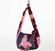 Les Belles Vagabondes Borsa Bobby in seta Agami Bordeaux