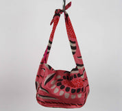 Les Belles Vagabondes Borsa Bobby in seta Non ti scordar di me Rosa