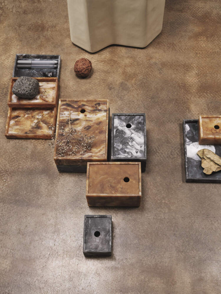 FERM LIVING Scatola 10 x 15 cm Carbone