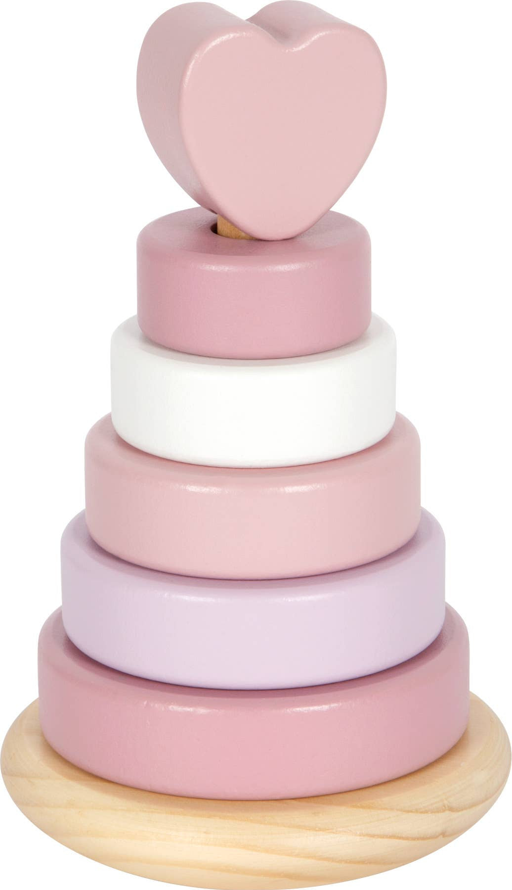 small foot Torre impilabile rosa | Giochi di impilamento | Gioco in legno