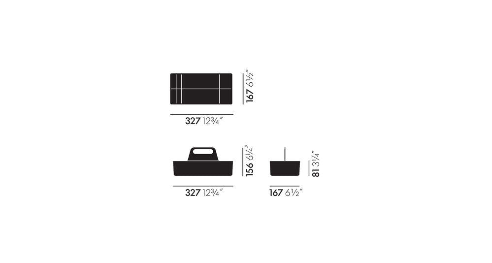 VITRA Toolbox Cassetta portaoggetti Mandarino