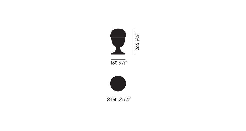 VITRA – Contenitore in ceramica No. 3 Melanzana scura