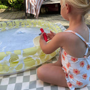 Swim Essentials Piscina per bambini - Giallo - Clear Bloom - Ø 100 cm