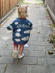 ToutVintage Giacca ricamata in cotone nuvola BAMBINI