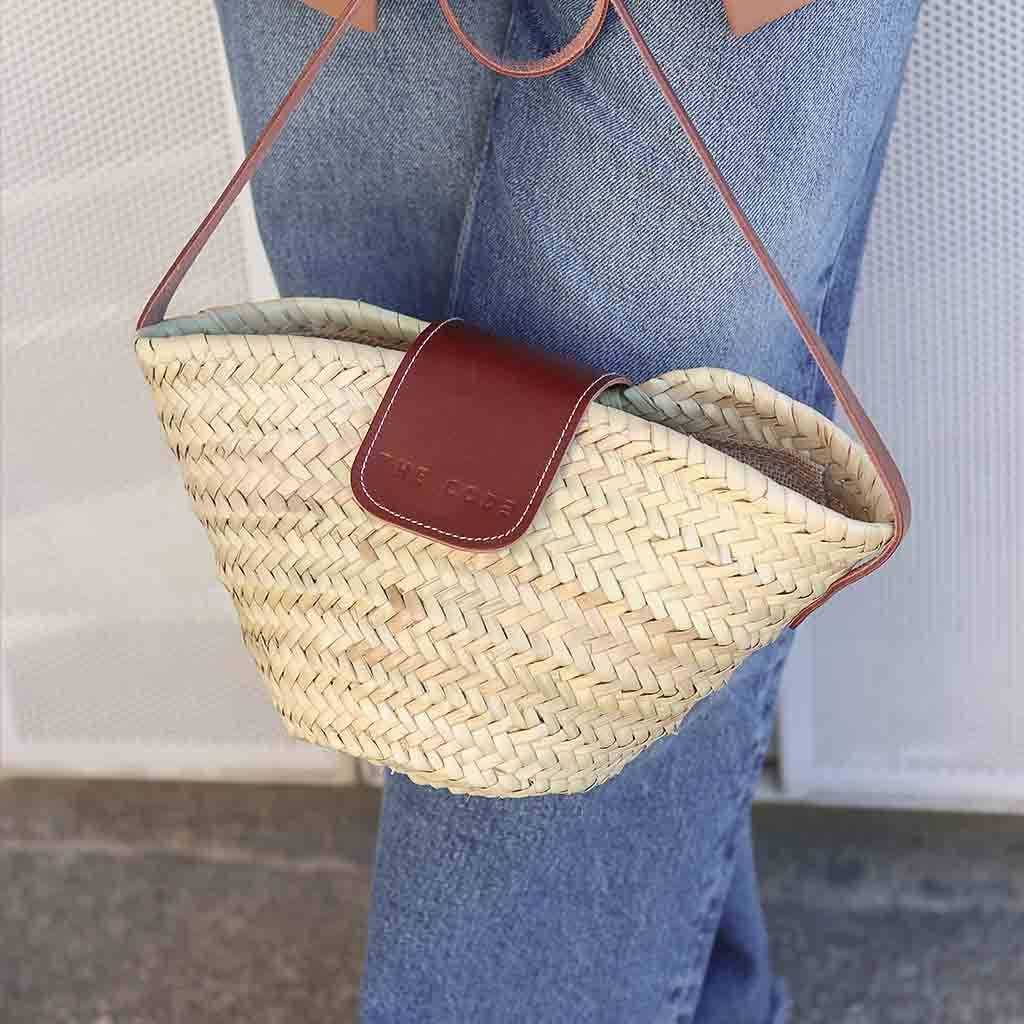 The Code BORSA A TRACOLLA URBANA MARRONE
