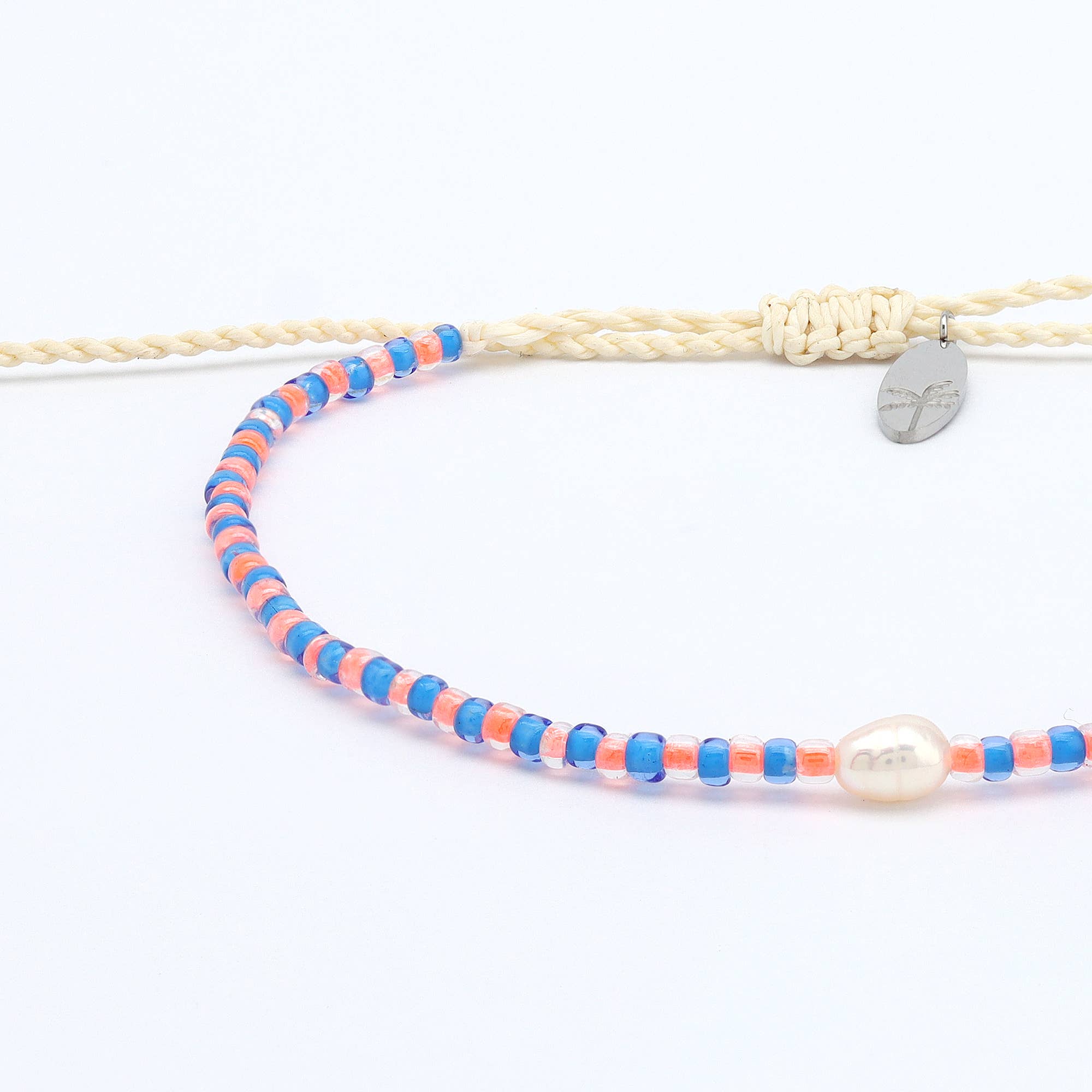 Pineapple Island Braccialetto Delicato con Perline Mutiara: Rosa & Rosso