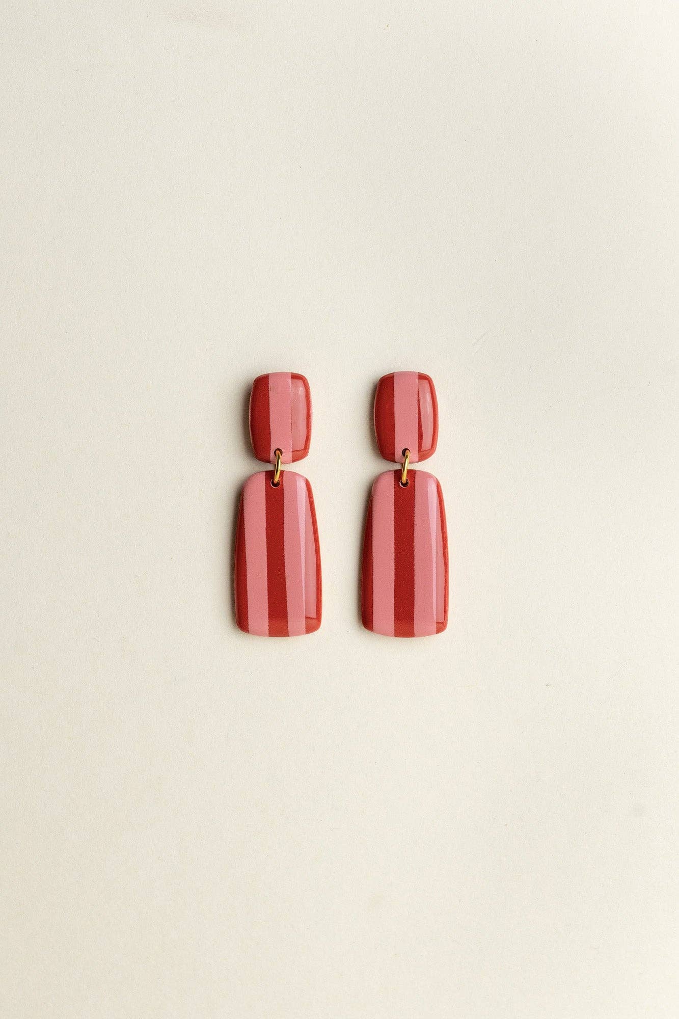 Van Schaaijk Studio Orecchini Julia - Rosso / Bloom