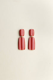 Van Schaaijk Studio Orecchini Julia - Rosso / Bloom