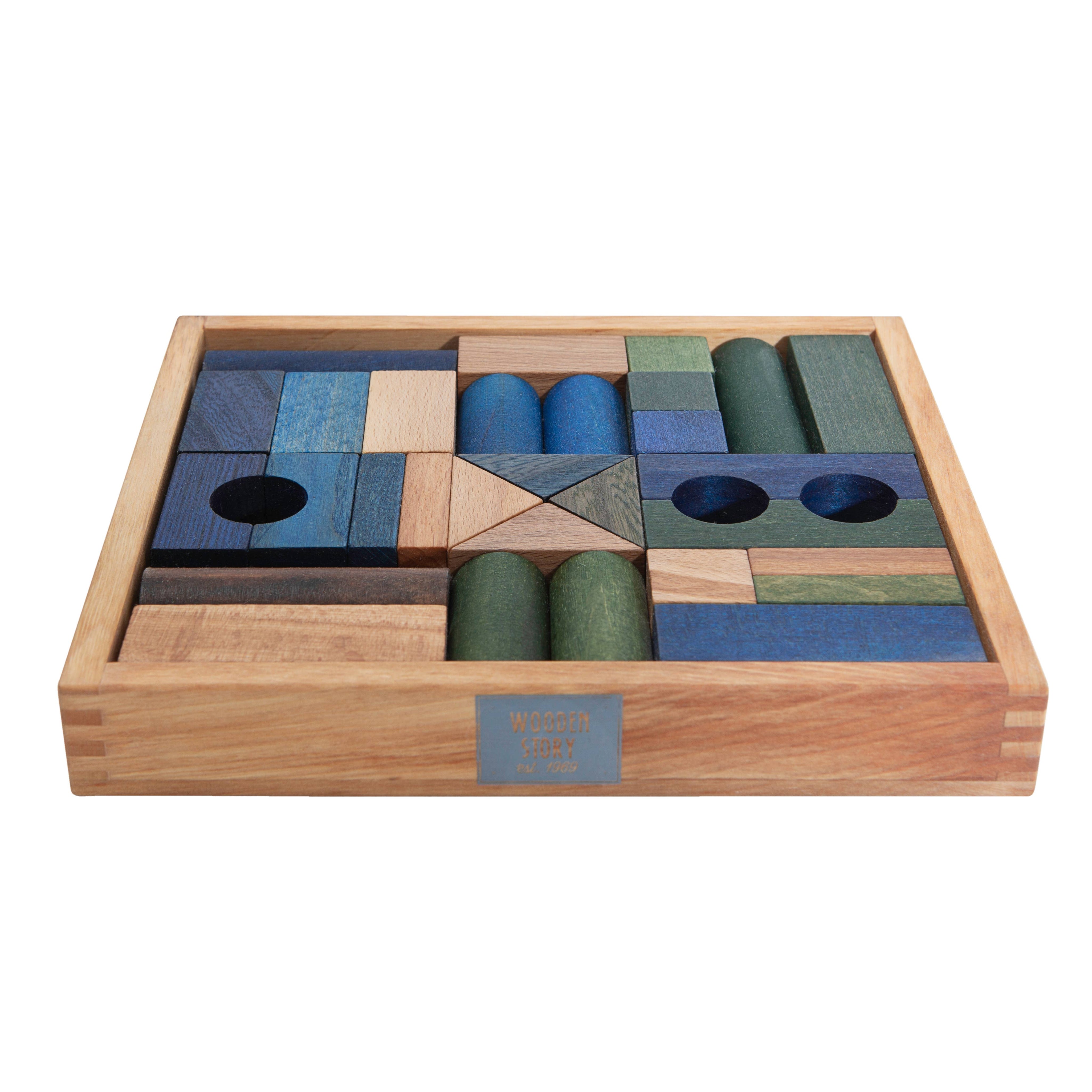 Wooden Story Sp. z o.o. Blocchi freddi nel vassoio - 30 pezzi