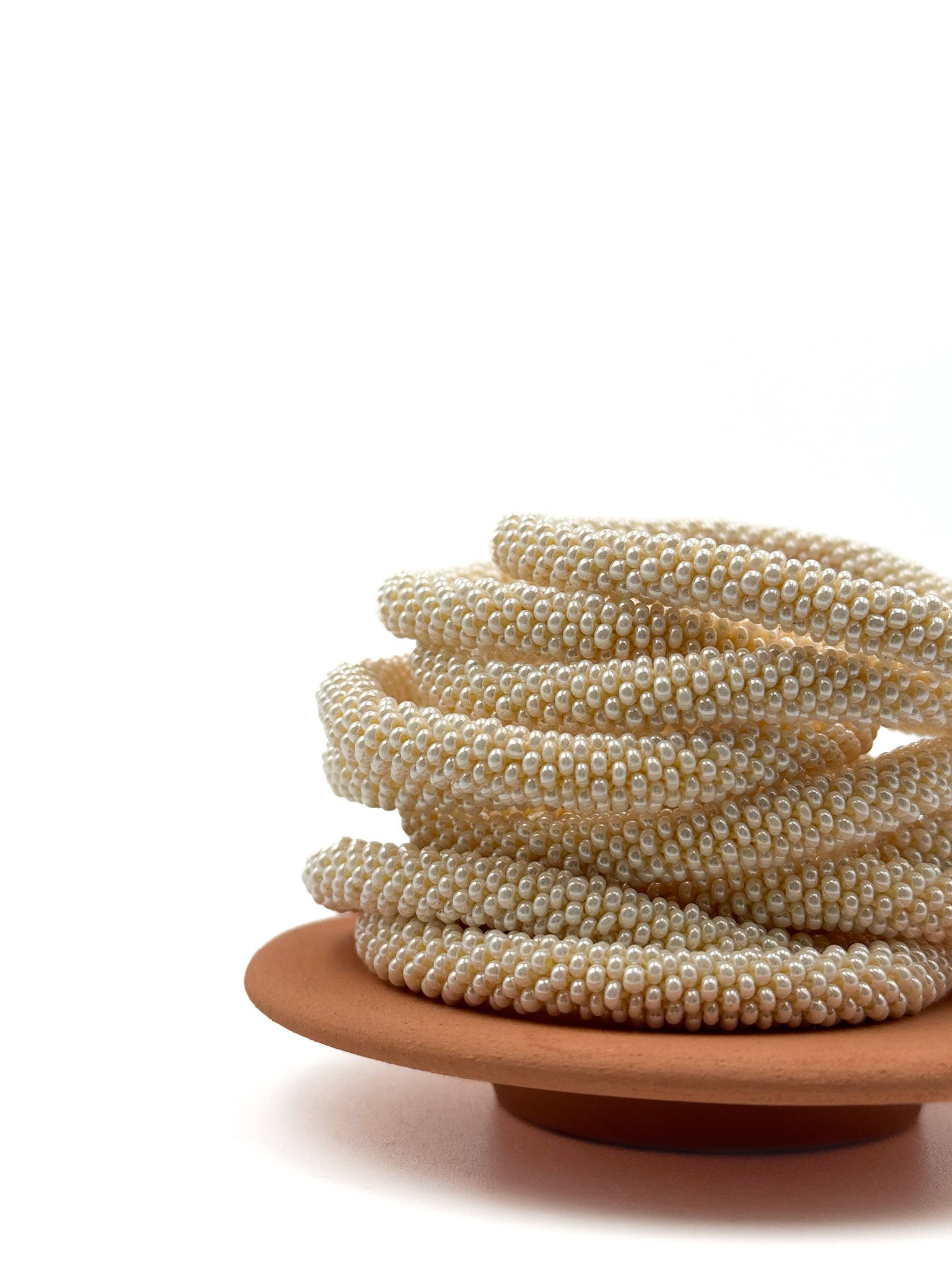 Bracciale nepalese perline di vetro E19