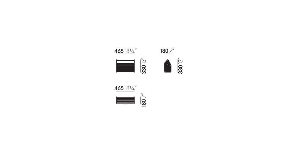 VITRA  Locker Box RE  Blu Mare