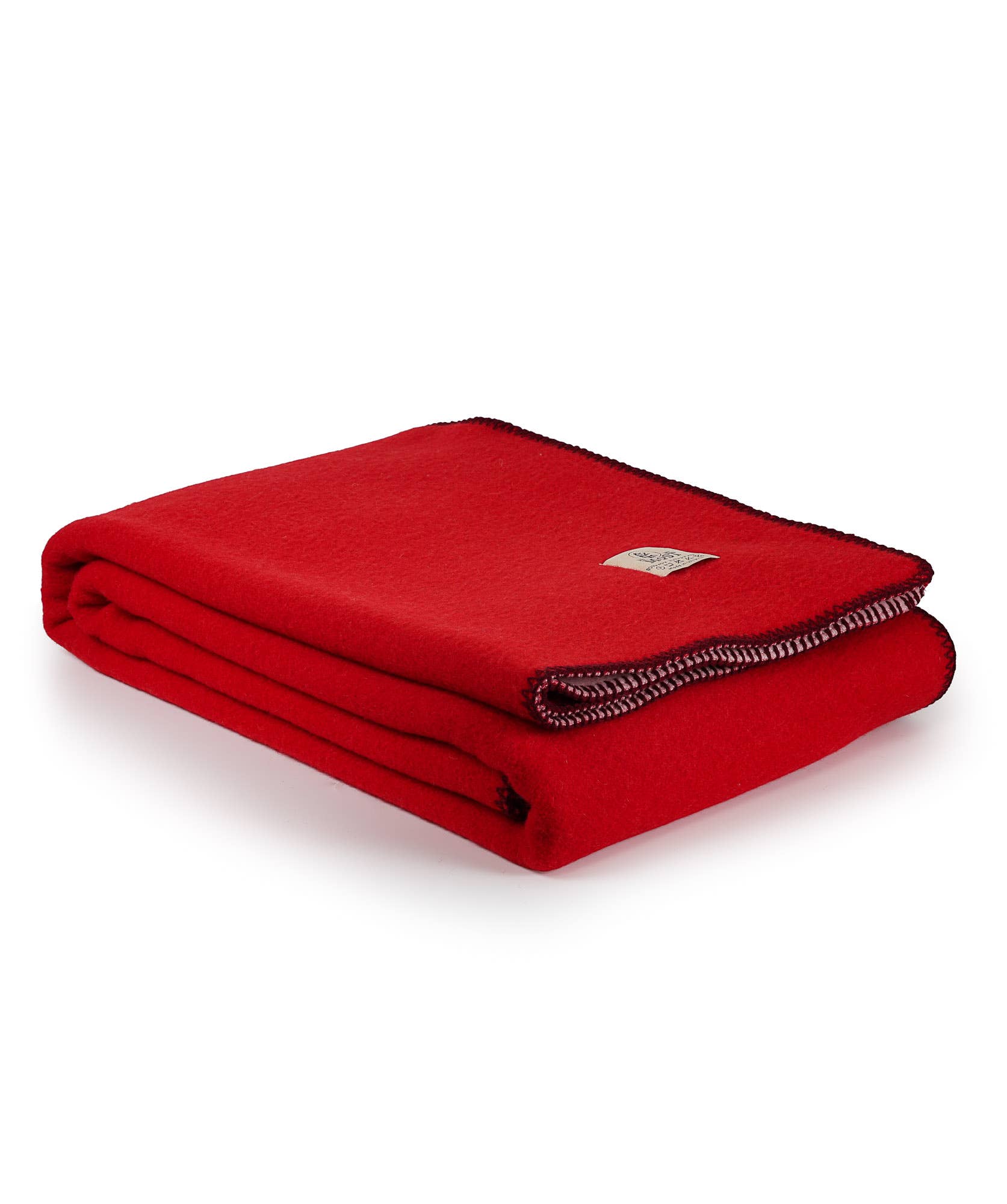 MoST - J. Vercoulen Coperta da letto in lana merino CHICCO - singola - rosso e rosa