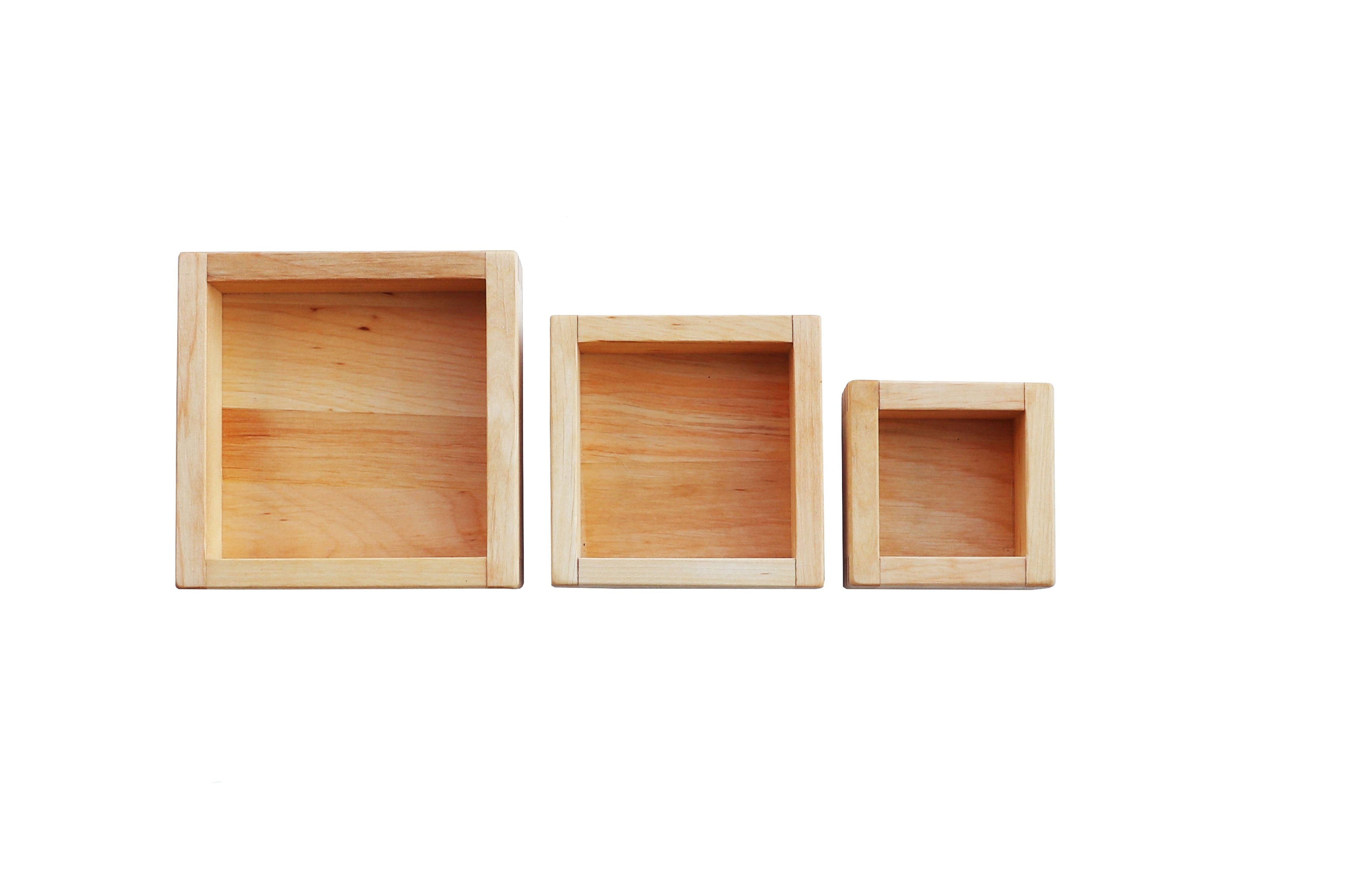 Wooden Story Sp. z o.o. Vassoi di smistamento Montessori - set da 3 pezzi