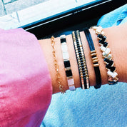 Bazou Bracciale a catena a cuore fine