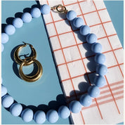 Bazou Collana di perline XXL - azzurro chiaro