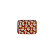 Bonheur du Jour Vassoio Bohème Chic con Fiori in Metallo Smaltato Isha Scoiattolo