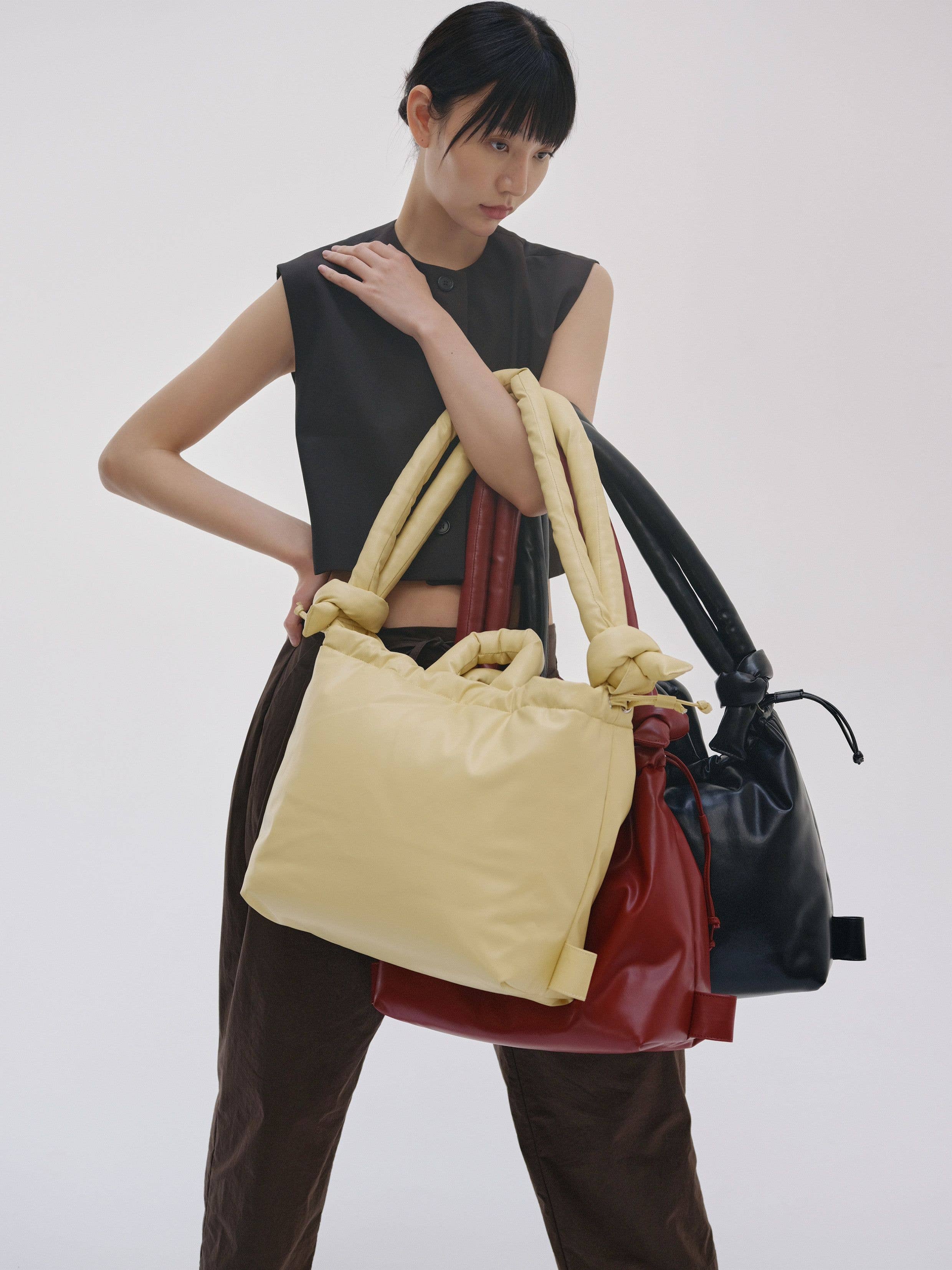 Ölend Backpacks Pelle vegana Ona: Rosso ciliegia