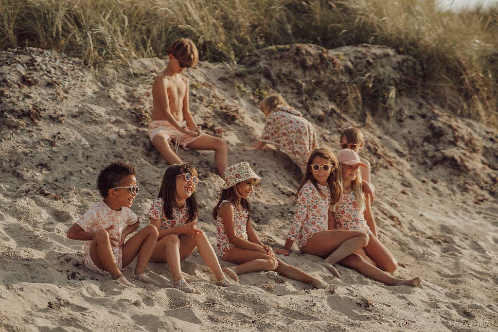 GRECH & CO Costume intero vintage per ragazze | UPF + riciclato - In Fiore