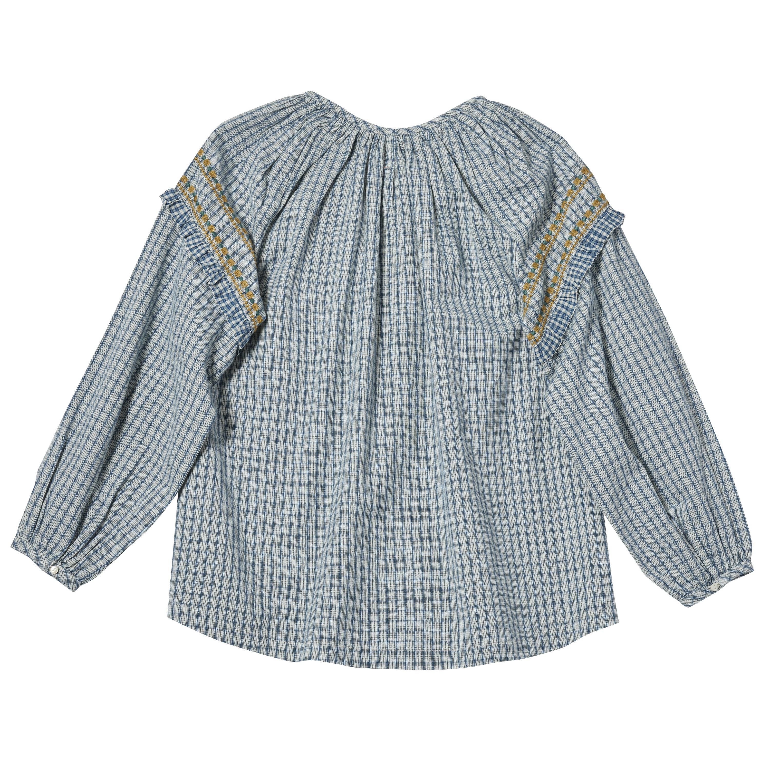 Bonheur du Jour Blusa Bahi Blu/Bianco