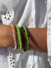 MAISON KIZO Bracciale nepalese perline di vetro E32