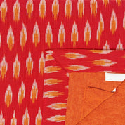 ABRACOLORS Telo pareo ikat rosso