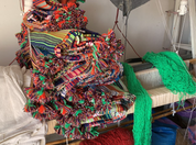 SOUK in the CITY Cuscini MOUIRA Multi Stripe & Pompom - 50/50
