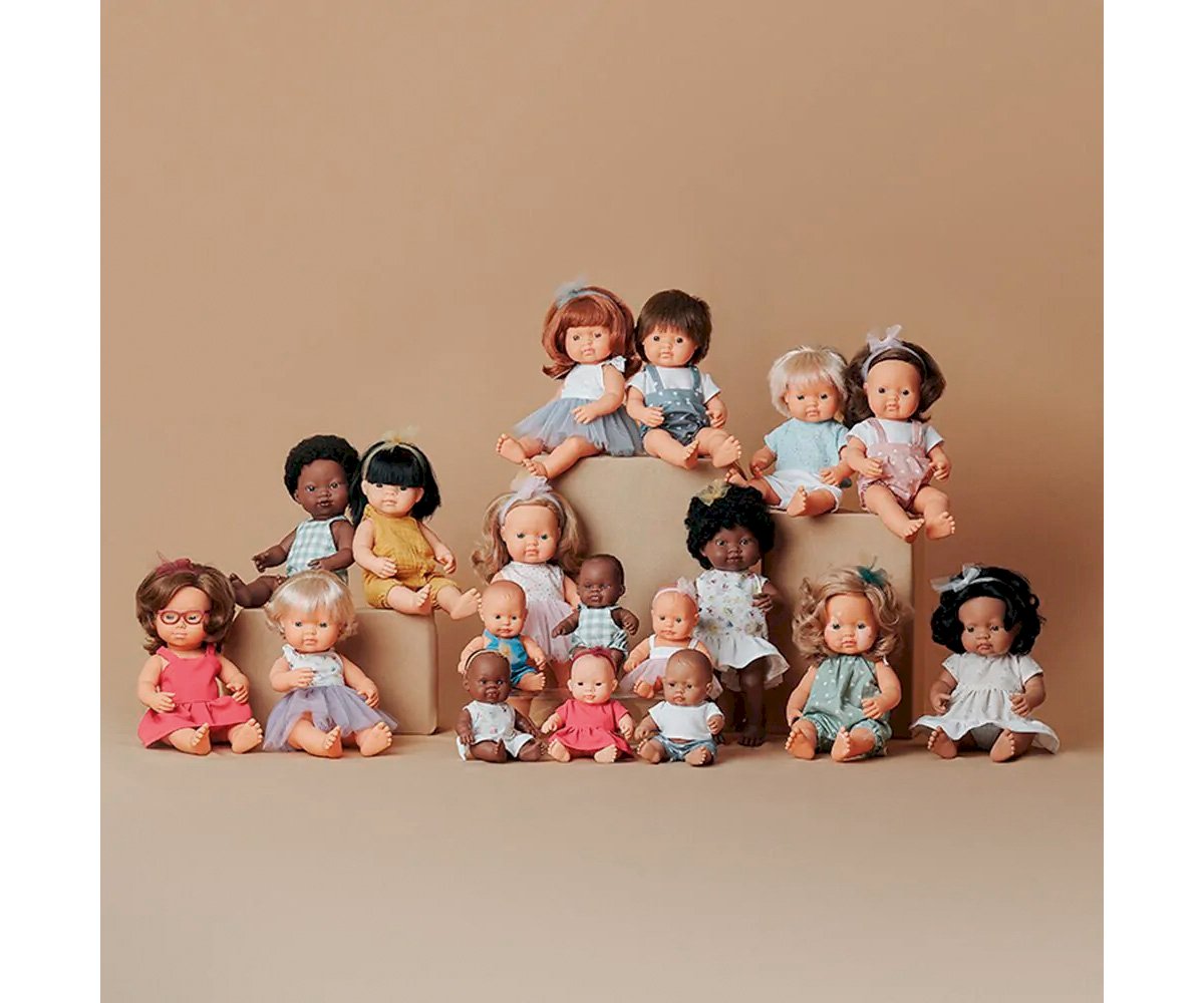 Miniland Bambola africana maschio di 38cm