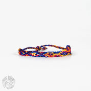 Pineapple Island Bracciale in cotone e seta tessuto a mano di Koh Surf: Toni rosa